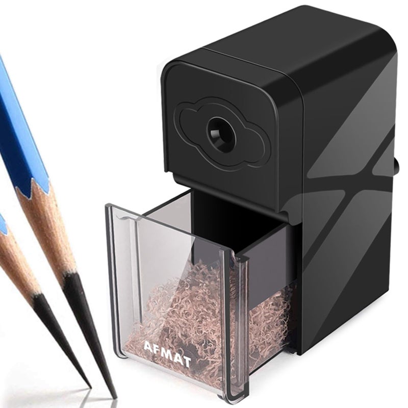 AFMAT Long Point Pencil Sharpener, 8-20mm Long Pencil Nibs, Self-Feed & Adjustable Pencil Sharpness, Artist Pencil Sharpener Manual for Ï†6-8.2mm Charcoal/Art/Drawing/Sketching/Colored Pencils PS10 - Image 1